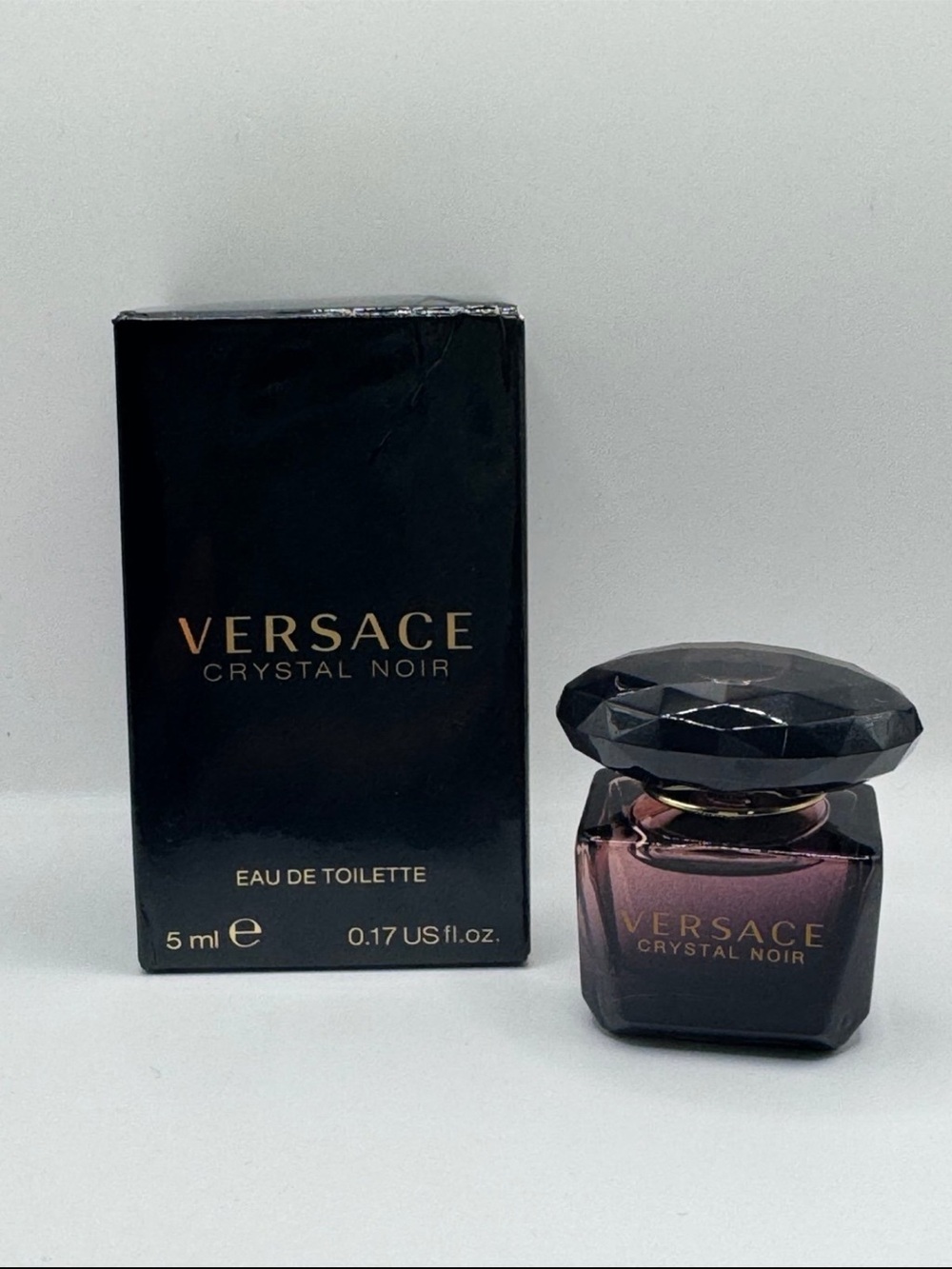 Versace Crystal Noir Purple and Black Miniature Perfume